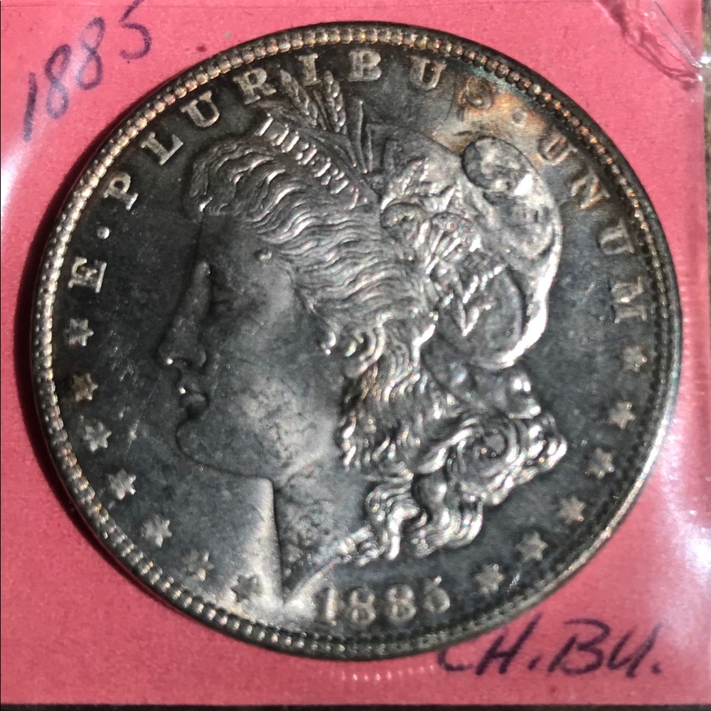 1885 Brilliant Uncirculated Morgan Dollar.